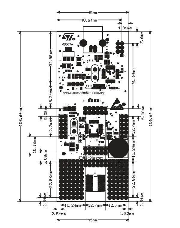 STM8S ДИСКАВЕРИ STM8S105C6T6 STM8S105 Discovery Kit Embedded Совет По Развитию Evaluation ST Link|board stroller|board