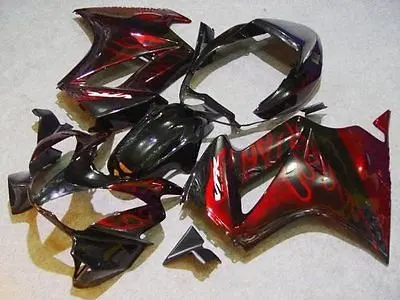 

Red Black Complete Motorcycle Injection Fairing Kit Bodywork for 2002-2012 Honda VFR800 Interceptor VTEC Full Body Molding Set