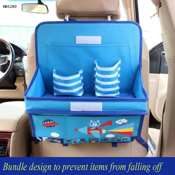 

Car seat back storage bag Oxford cloth Cartoon Auto Organizers 9 colors for KIDS to store snacks debris iPad Car Accessories