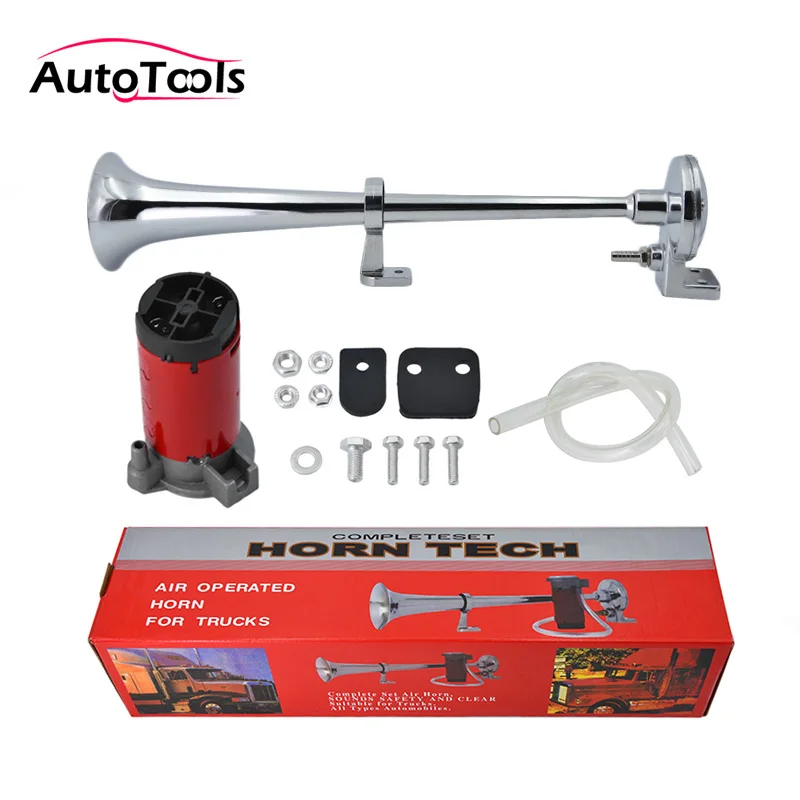 

12V 150DB car Air Horn Super Loud Single Trumpet Compressor Complete Set for Trucks Cars Automobiles sound car speakers