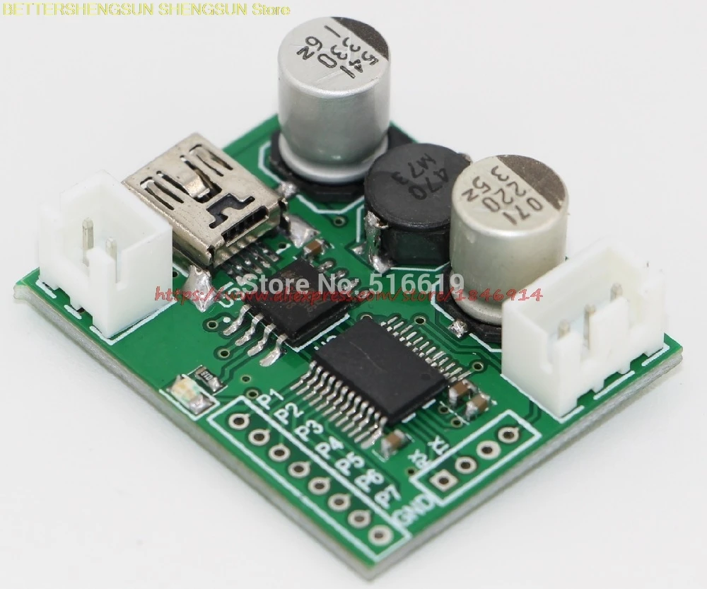 

Free shipping YX5100 voice module wide voltage serial USB burning free speech recorder