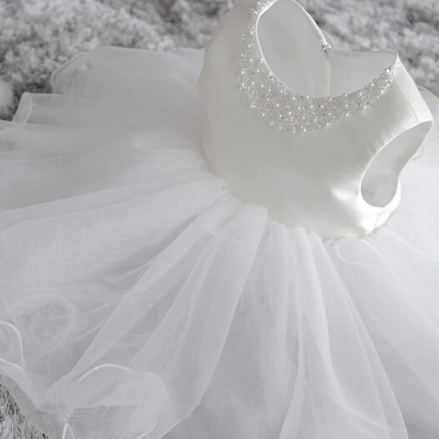 baby girl white dress for baptism