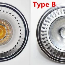Светодиодный прожектор 10 Вт 15 Вт AR111 светодиодный утопленные потолочные светильники G53 QR111 светодиодный освещение с регулируемой яркостью AC110V 220 V DC12V yrank