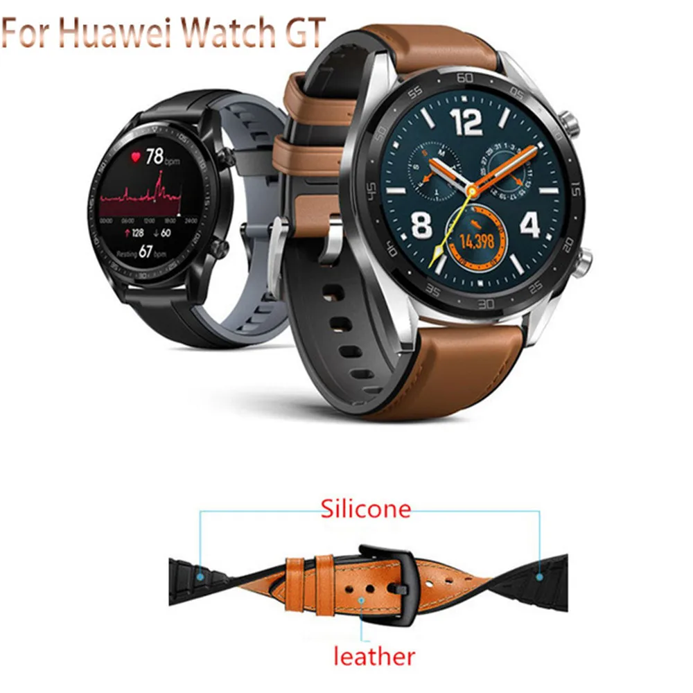 Сменный ремешок для часов из натуральной кожи для huawei GT, спортивные часы, 1,39 дюймов, AMOLED экран, сменный ремешок для часов A1