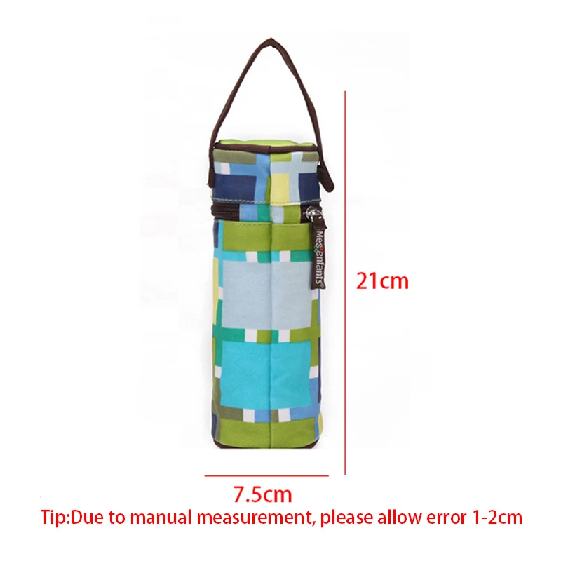 Baby Insulation Babu Feeding Milk Bottle Warmer Bag Portable Patchwork Baby Breast Milk Bottle Thermal Stroller Hang Tote BB5005 (3)