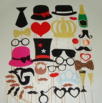 

100set/lot Wedding Favor 45 Different Style Included DIY Photo Props Party Decoration New Arrival