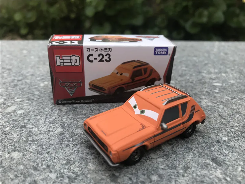 Tomy Tomica disney Pixar тачки Sheriff/King/Flo/Sally/Chick Hicks/Mater/Doc Hudson металлическая литая игрушеигрушечная машина новая в коробке - Цвет: C23