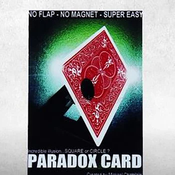 

Free shipping Paradox Card Card Magic Tricks Illusion Prop Mentalism magic props