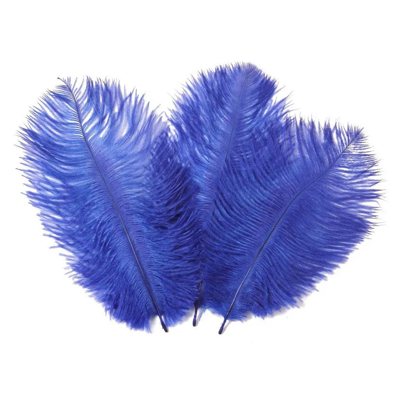 10 шт. 15-20 см красивые дешевые страусовые перья для рукоделия, рукоделия, украшения для свадебной вечеринки, аксессуары, свадебные украшения - Цвет: Royal blue