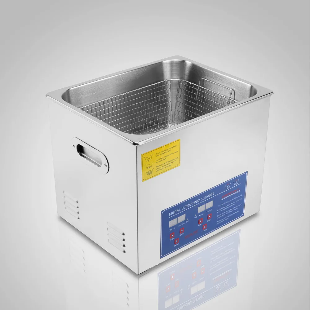 

Stainless Steel 10L Liter Industry Heated Ultrasonic Cleaner Heater Timer