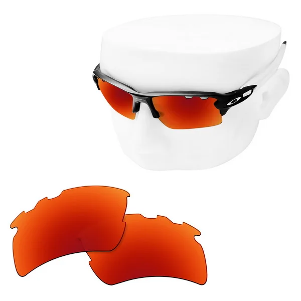 OOWLIT Анти-Царапины Сменные линзы для-солнцезащитные очки Oakley Antix травления поляризованных солнцезащитных очков - Цвет линз: FireRed