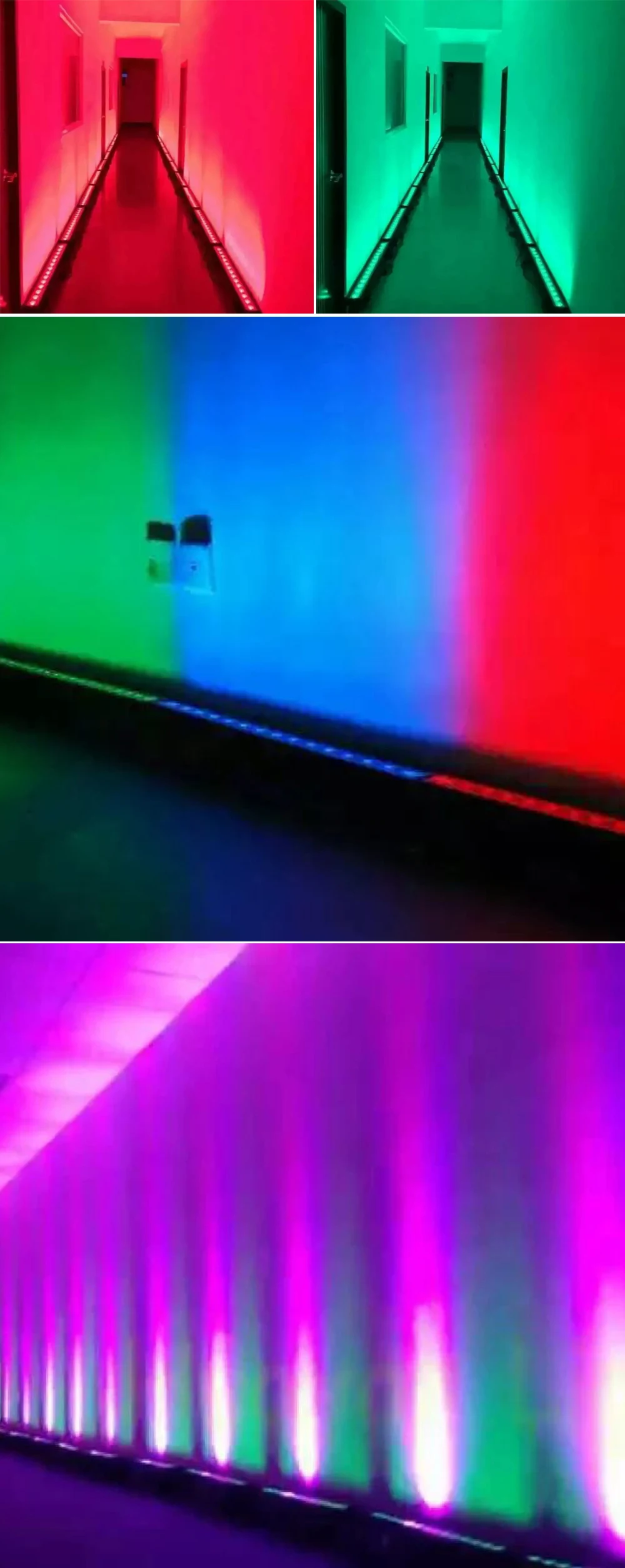 Водонепроницаемый 14x30 W RGB 4IN1 DMX светодиодная полоса матрица прожекторы светодиодные панели для строительства, Dj лампа украшения