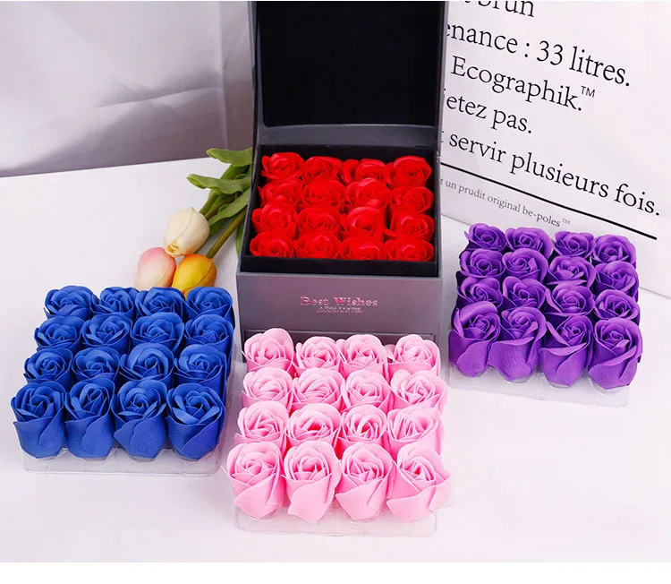 Valentine's day Mother's Day artificial flower rose gift box  (1)