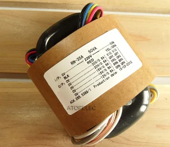 

220V 50W R-Core Transformer 20V+20V 15V+15V 12V for Audio Amplifier Preamp AMP DAC R Core