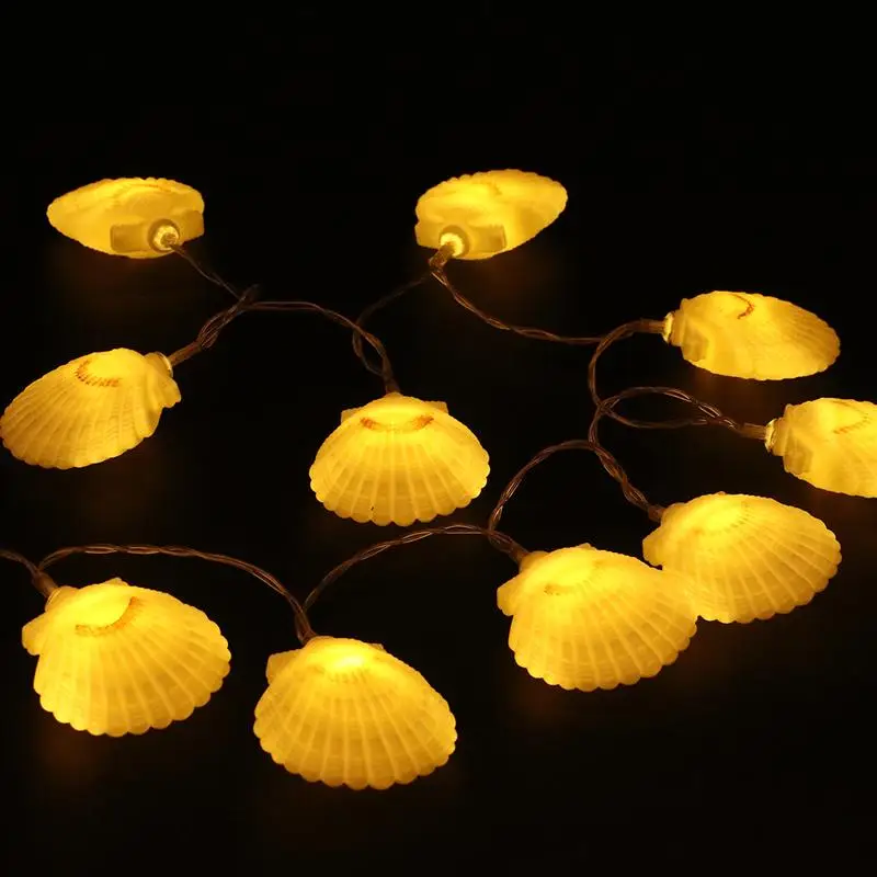 1 3m waterproof sea shell string lights for christmas wedding birthday party home decoration in 