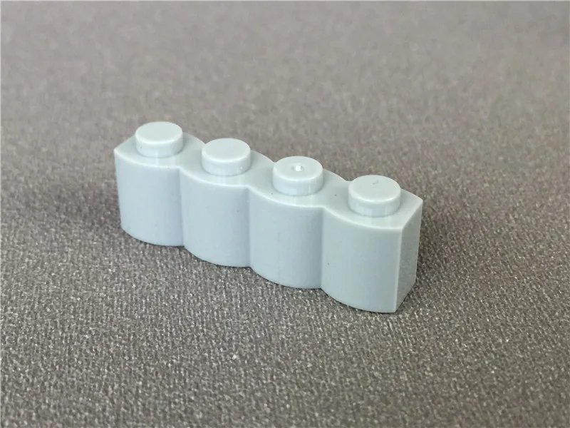 50 шт./лот MOC Кирпичи DIY светло серый кирпич модифицированный 1x4 бревен fit с 30137