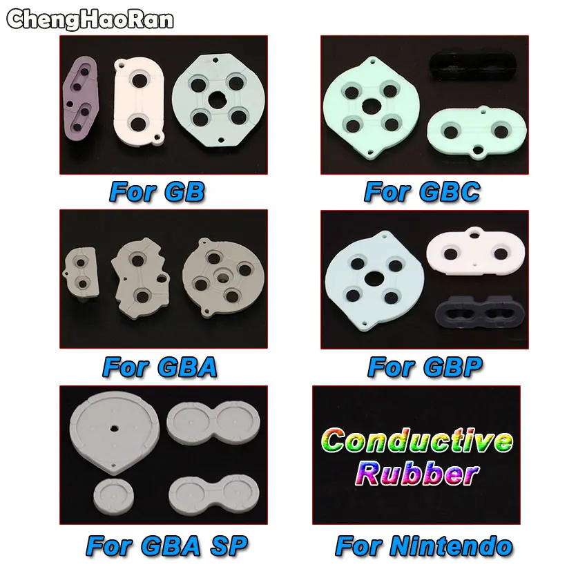 ChengHaoRan для GB GBC GBA SP GBP силиконовый Кондуктивный резиновый кнопки A-B D-pad для 3DS XL LL NEW 3DS NDSL NDSIXL LL NGC SFC