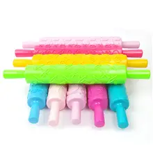 DIY Кухня пособия по кулинарии инструмент 9 видов стилей Pastic антипригарным длят тиснения на карамельных тортах ролик Sugarcraft украшения кружево Роллинг булавки