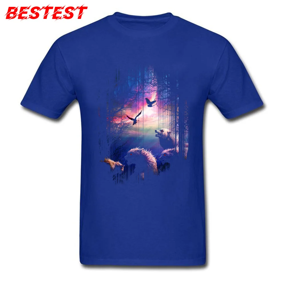 Howling Session V.II T Shirts for Men Custom April FOOL DAY T Shirt Short Sleeve Hot Sale Tops & Tees Round Collar Pure Cotton Howling Session V.II blue