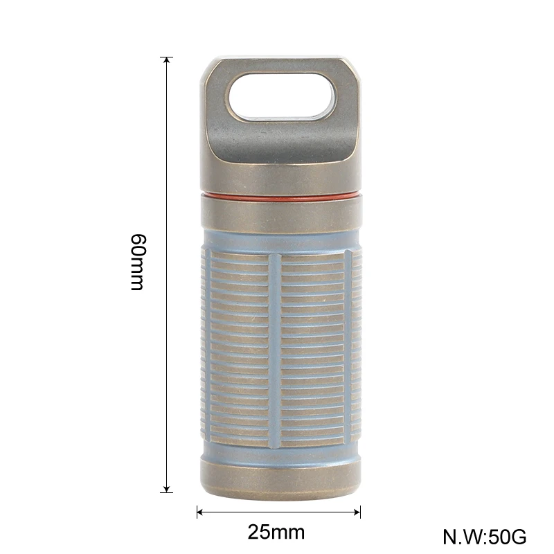Tiartisan бытовой чехол титановая коробка для таблеток водонепроницаемый аккумулятор сверхлегкий титановый классический контейнер