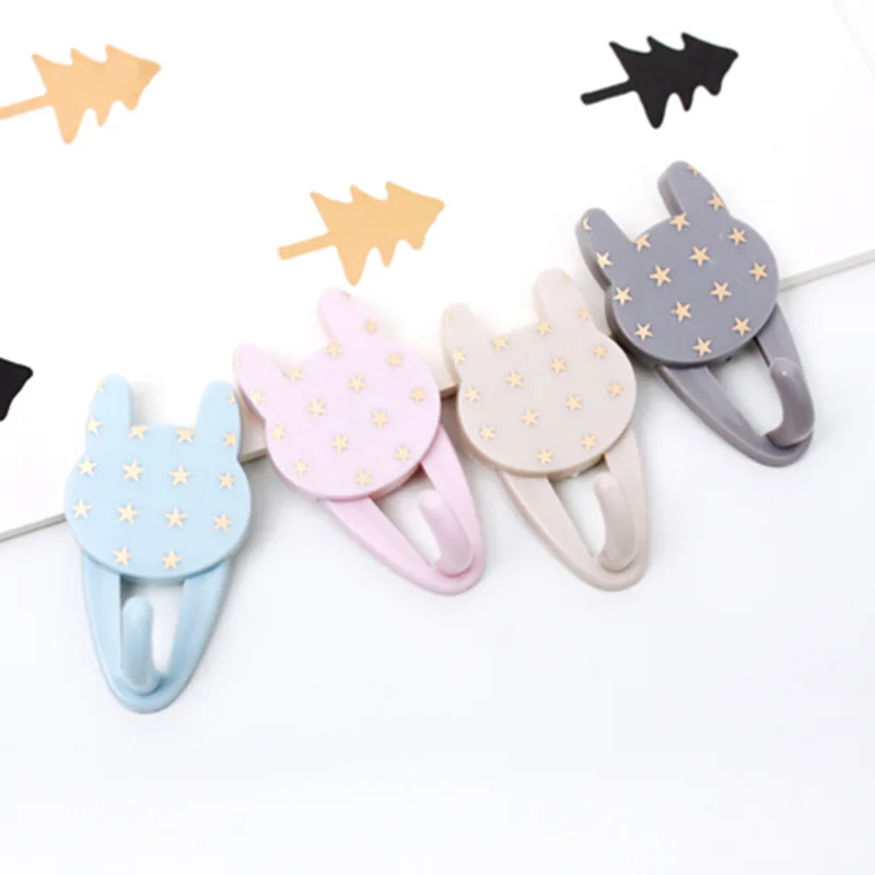 

2Pc Cartoon Hook Kitchen Wall Door Hooks Practical Key Hanger Decorative Holder Clothes Storage Tool Rack Home Bathroom Supplies