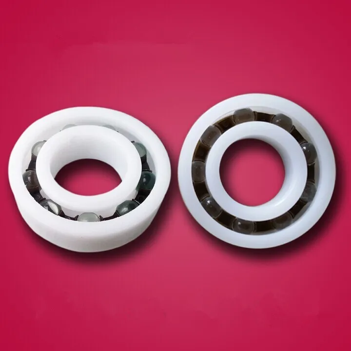Buy 50pcs/lot 606 6mm POM Plastic bearings with Glass