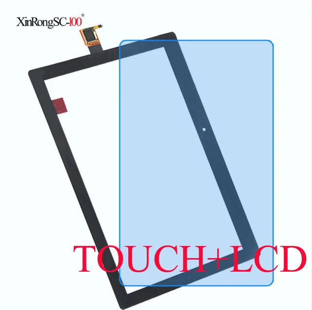 10,1 дюймовый сенсорный экран дигитайзер сборка ЖК-дисплей для lenovo Tab 3 10 Plus TB-X103F TB-X103 TB X103F TB X103 панель экрана - Цвет: touch and glass film