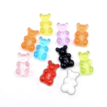 

100pcs Mixed Mini Bear Resin Crafts Christmas Decoration Flatback Cabochon Embellishment For Scrapbook DIY Accessoris