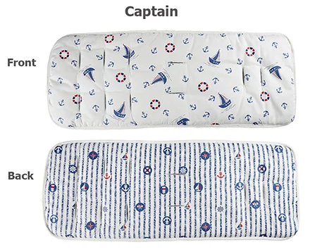 Подушка для детской коляски, аксессуары для автомобильных сидений, термостойкая подкладка для матраса, коврик для младенцев, наплечный ремень, защитный чехол для шеи - Цвет: Captain