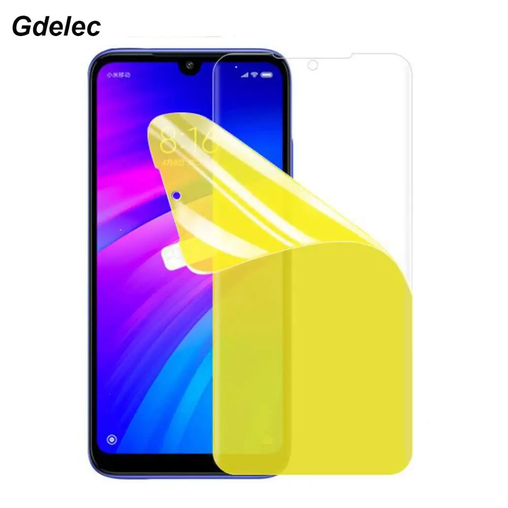 Мягкая Гидрогелевая 3D пленка Redmi 7 для Xiaomi 7A полное покрытие Защитная переднего