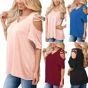 

2020 Summer casual shirt women blouse T-Shirts Ladies Tops5XL