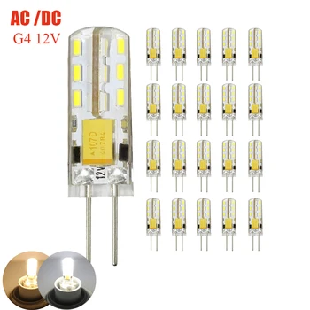 

20x G4 LED 12V 2W AC/DC Led Lamp LED Bulb 3014SMD 24LED lamp 360 Beam Angle LED spot light warranty Crystal lamp light