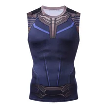 Танос 3D жилет с принтом для мужчин Мстители 3 сжатия рубашки для мальчиков комиксов косплэй костюм одежда лето г. фитнес топы Корре
