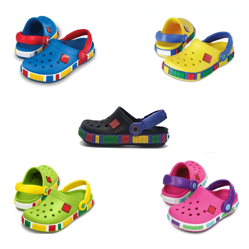 

Brand Kids Shoes Clogs and Mules Colorful Anti-slippery Summer Boys Girls Beach Sandals Children Garden Shoes