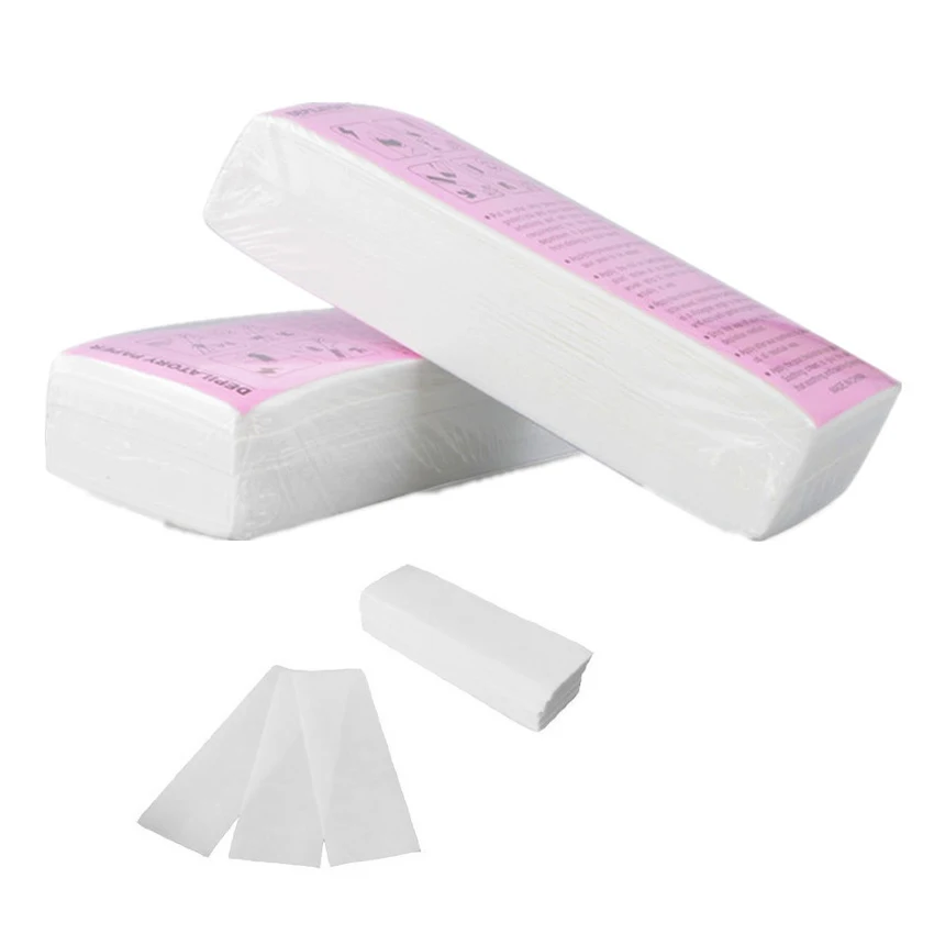 100 pcs/pack Beauty Hair Removal Depilatory paper Roll Waxing Nonwoven