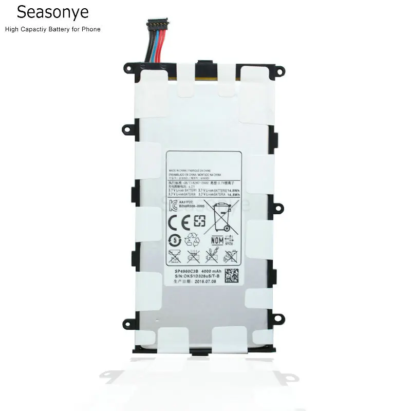

Seasonye 4000mAh / 14.8Wh SP4960C3B Tab Replacement Battery For Samsung Galaxy Tablet 2 7.0 P6200 P3100 P3110 P3113 GT-P3110