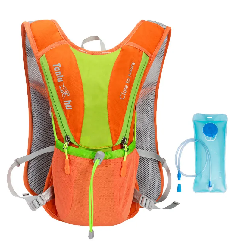 Уличный гидрационный рюкзак, походный, для верховой езды, альпинизма, кемпинга, бега, спортивный, водонепроницаемый, NylonWater Pack, сумка для воды - Цвет: Orange water bag