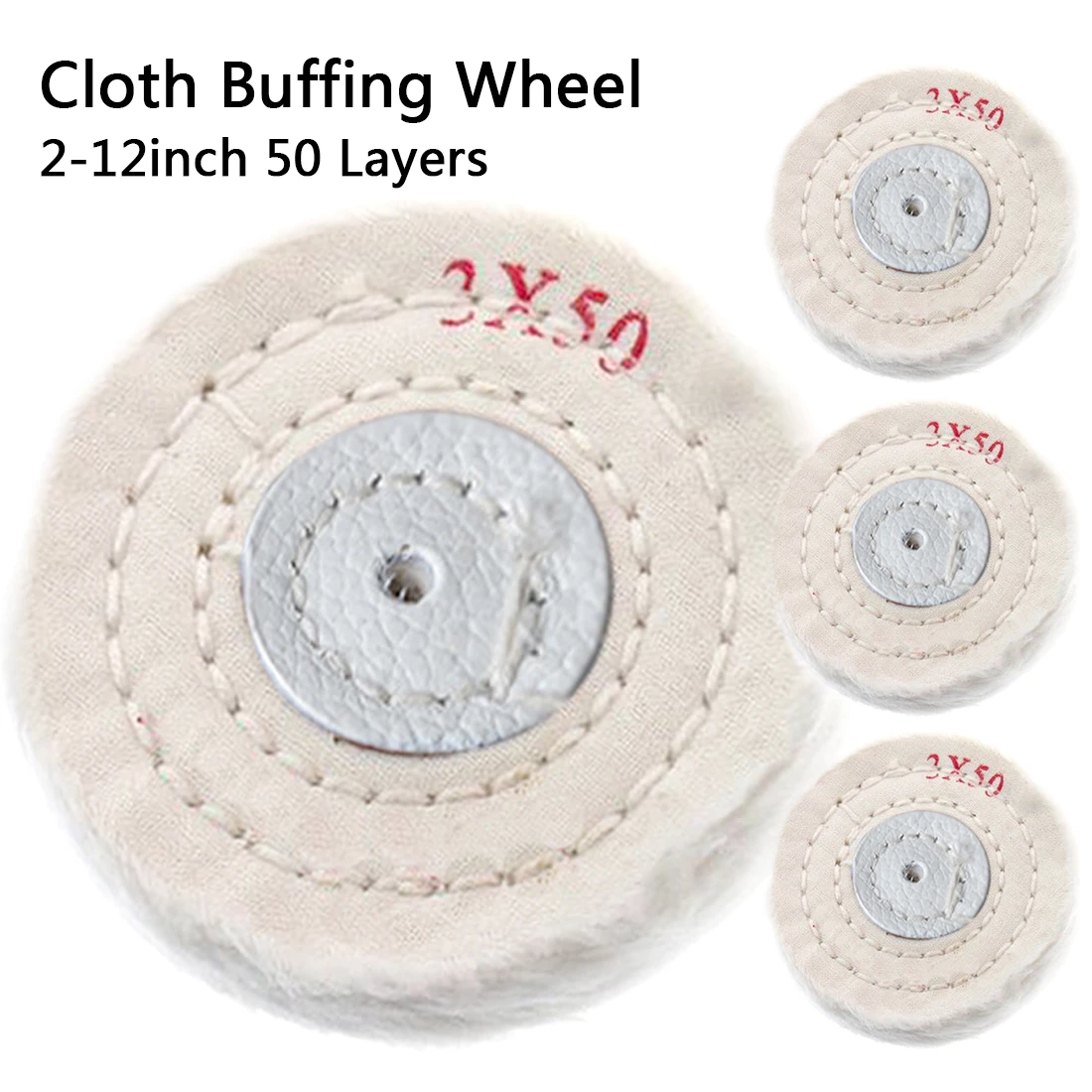 6 Inch Cloth Buffing Polishing Wheel Arbor Buffer Polish Grinder White 6 Inch Cloth Buffing Polishing Wheel Arbor Buffer Polish Grinder White