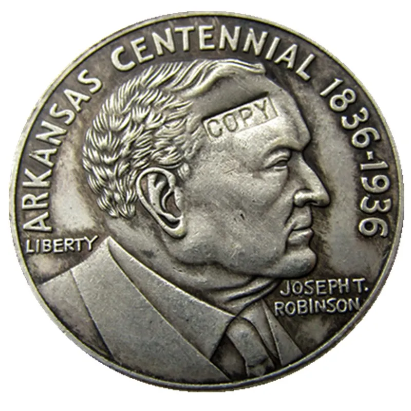 

1936 Robinson - Arkansas Commemorative Half Dollars Silver Plated Copy Coins