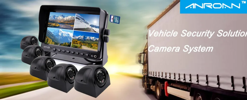 " DVR рекордер монитор Автомобильная камера заднего вида система 5 x боковая камера для грузовика караван трейлеры комбайн
