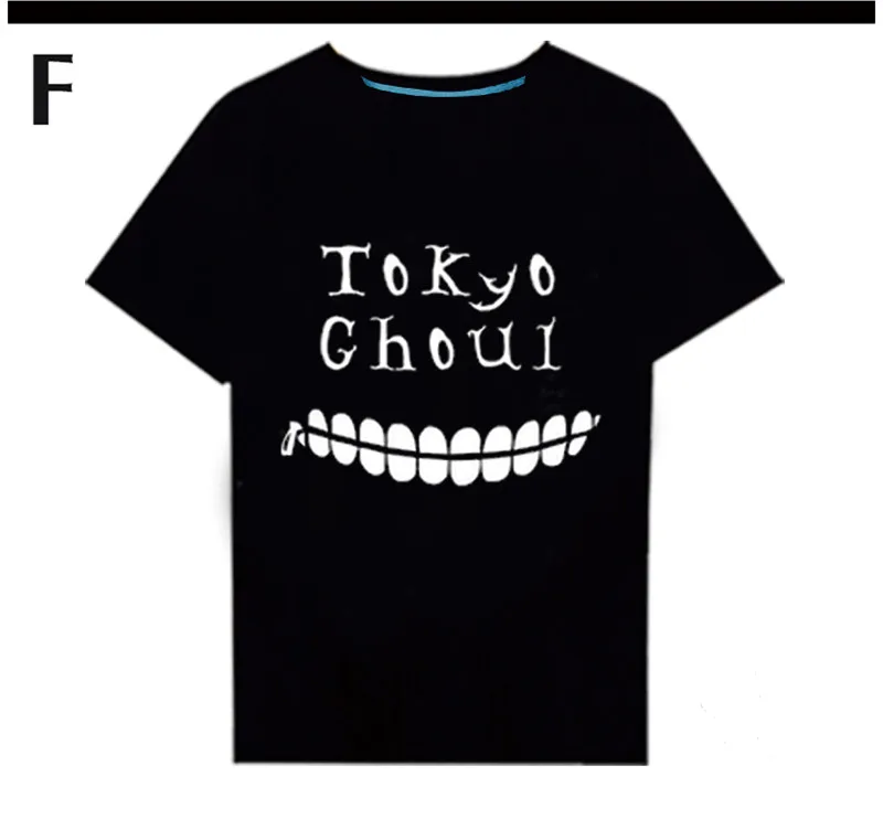 Футболка с надписью «Tokyo Ghoul» новая обувь для косплея; Аниме Косплей Ken kaneki костюм удобный дышащий хлопок футболка для Для мужчин Для женщин