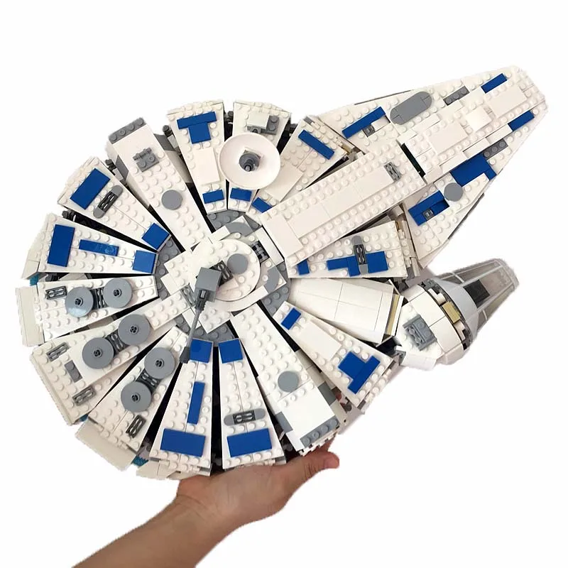 

LELE 35029 Star Wars 1584Pcs Kessel Run Millennium Falcon Building Blocks Bricks Compatible Legoing 75212 05142 Set Toy