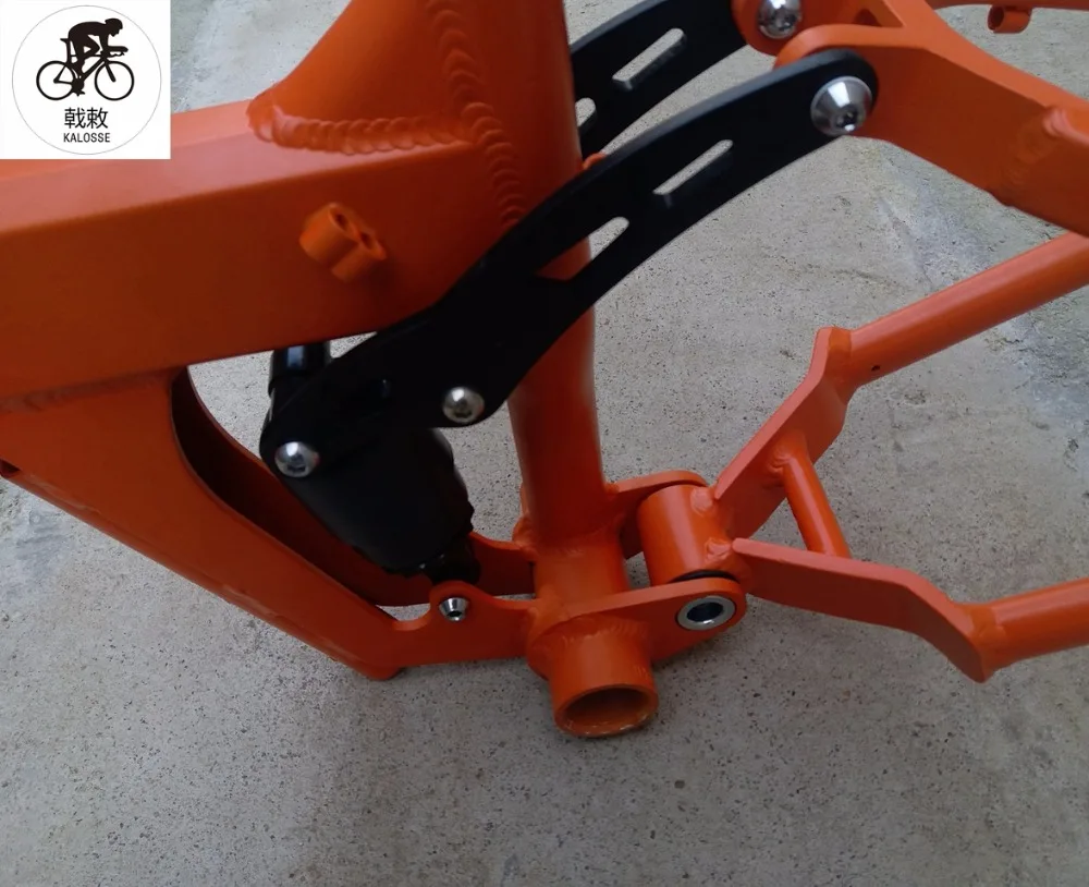 Sale Kaloss  175mm rear hubs   20*4.0 inch soft-tail snow bike frame BB120mm  Folding Fat bike frame   Beach bike  frame 3