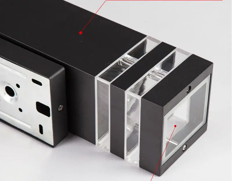 Lâmpadas de Parede Luzes do Corredor Ac90-260v com 2 Conduzidas Impermeáveis Exteriores Modernas Pces * 5 w Lâmpadas Led Ip65 Alumínio Pátio Jardim Varanda 12 Luminárias de parede externas