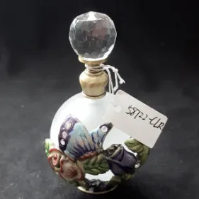 

25ml Perfume Essential Oil Bottle Vintage Empty Refillable Bottle Carving Metal Glass Empty Container Gift Decoration#58722