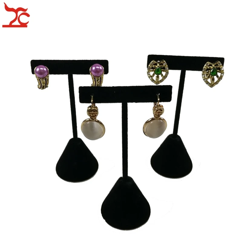1 шт. Вельветовая витрина для ювелирных изделий|black velvet jewelry display|holder earringsjewelry display |