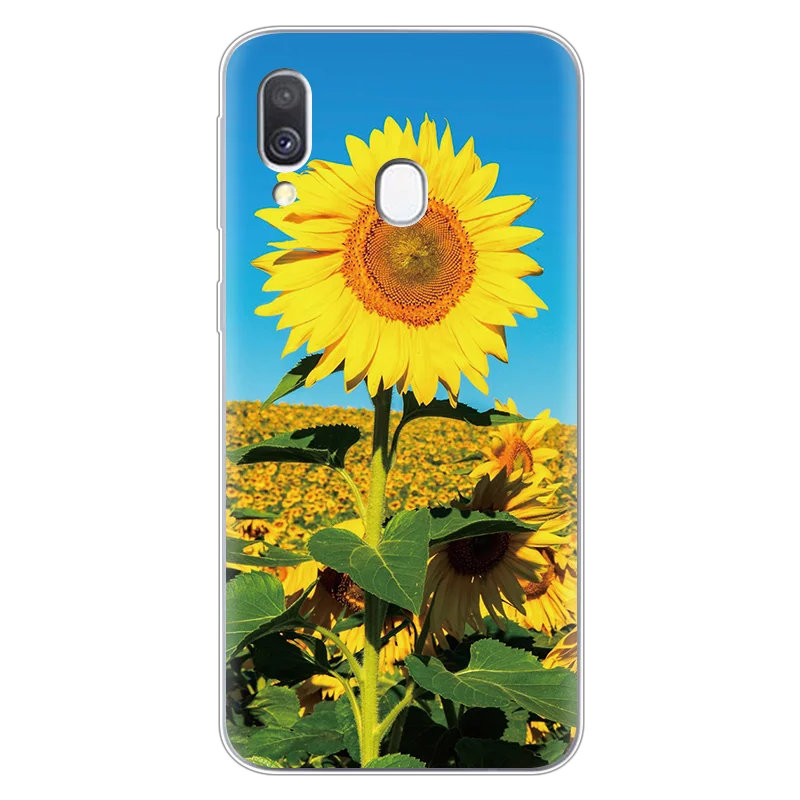 Мраморный кокосовый цветок розовый мягкий чехол из ТПУ для Samsung Galaxy A40 A 40