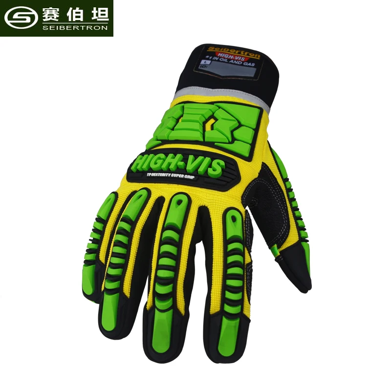Seibertron 2017 New High Vis Gloves Touch Screen Non slip Anti impact
