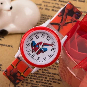 

Have children come in ! Cartoon Anime Spiderman Children's Watches Kids Silicone Watch Boy Girl Student Sports Clock Child Watch