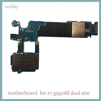 

Raofeng well work for Samsung galaxy s7 g930fd Motherboard dual sim unlocked replacement mainboard with chips logic boards